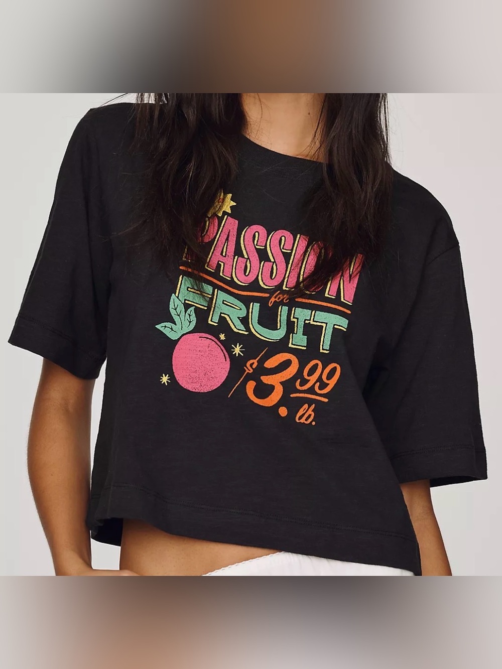 Anthropologie Maeve Passionfruit Tee